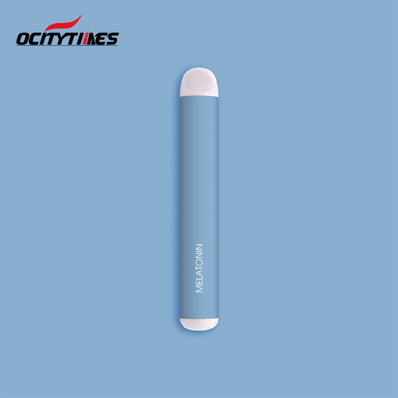 Free design 0 nicotine disposable vape pen with white tip