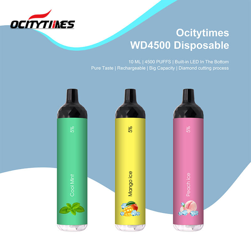 WD4500 disposable vape 4500puffs with bottom fast charging 